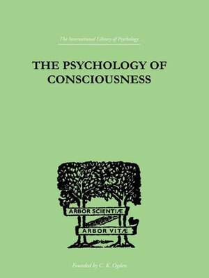 cover image of The Psychology of Consciousness